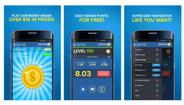 Uento money-making app