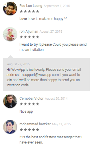 WowApp Messenger app reviews